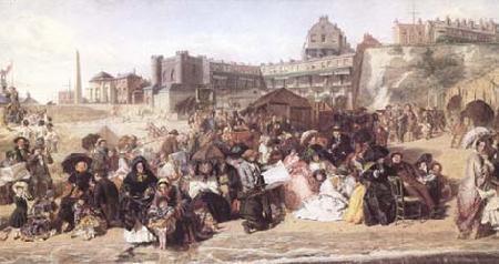William Powell  Frith Ramsgate Sands 'Life at the Seaside' (mk25) china oil painting image